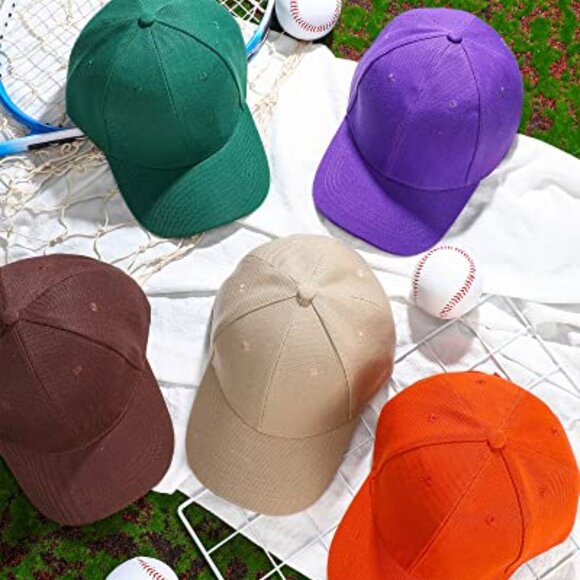Blank Baseball Caps Adjustable Back Strap Unisex Plain Classic Retro Trucker - Picture 6 of 8